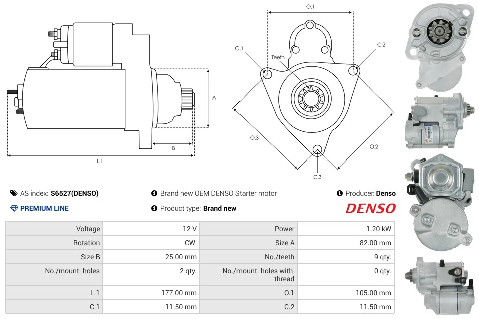 Nowy Rozrusznik KUBOTA L3400FF KUBOTA L2800DTF KUBOTA L3400DTF KUBOTA L35TL - obrazek 5