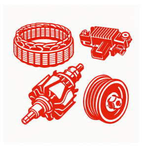 Części alternatora